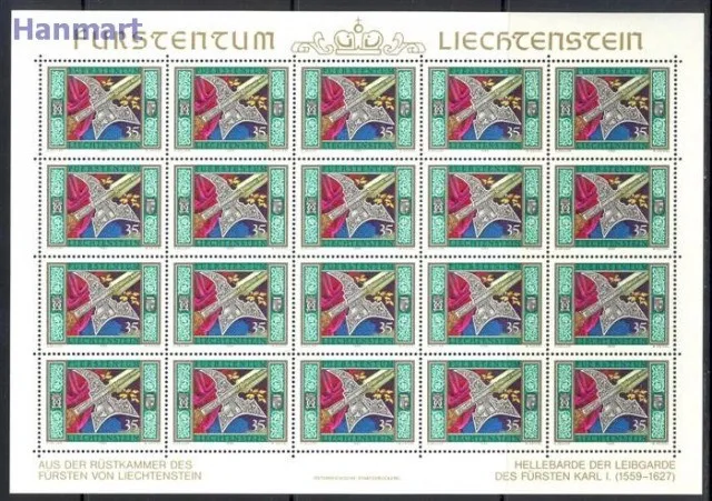 Znaczek Liechtenstein 1985 Mi ark 890-892 Czyste **