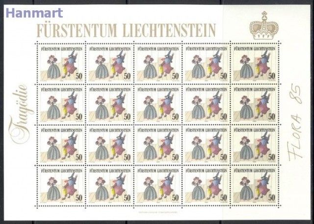Znaczek Liechtenstein 1985 Mi ark 887-889 Czyste **