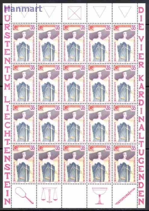 Znaczek Liechtenstein 1985 Mi ark 871-874 Czyste **
