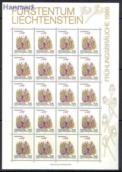 Znaczek Liechtenstein 1986 Mi ark 899-901 Czyste **