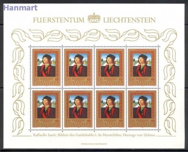 Znaczek Liechtenstein 1985 Mi ark 881-883 Czyste **