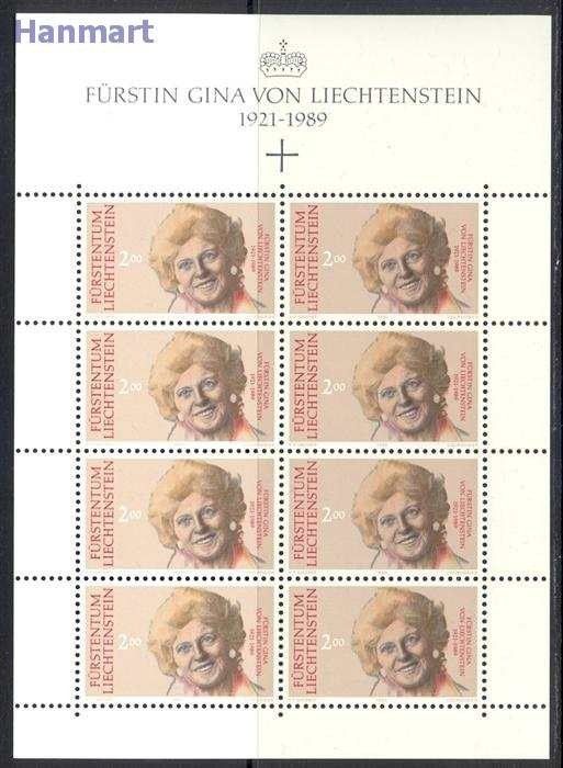 Znaczek Liechtenstein 1990 Mi ark 988-989 Czyste **