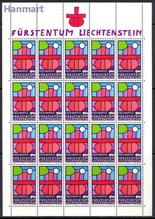 Znaczek Liechtenstein 1986 Mi ark 895 Czyste **