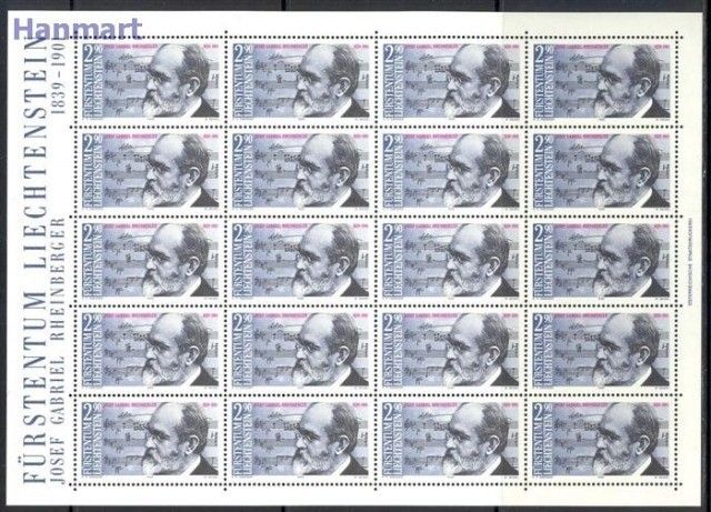 Znaczek Liechtenstein 1989 Mi ark 963 Czyste **