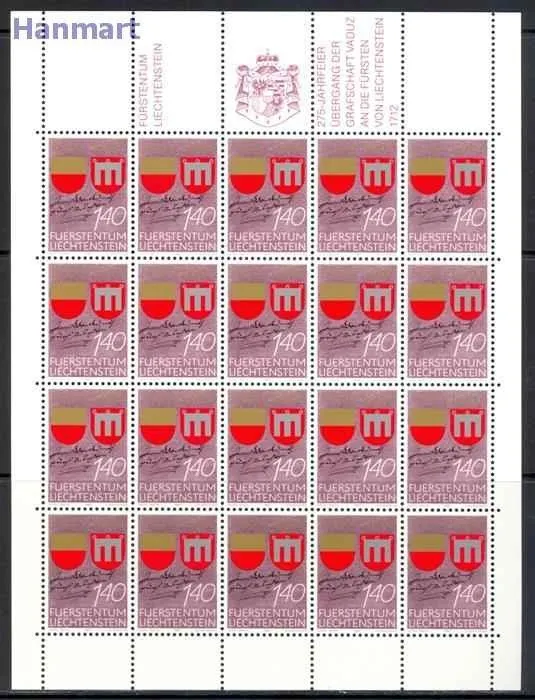 Znaczek Liechtenstein 1987 Mi ark 928-929 Czyste **