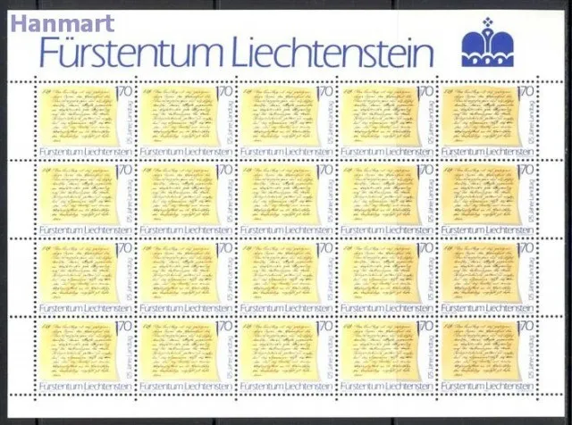 Znaczek Liechtenstein 1987 Mi ark 928-929 Czyste **
