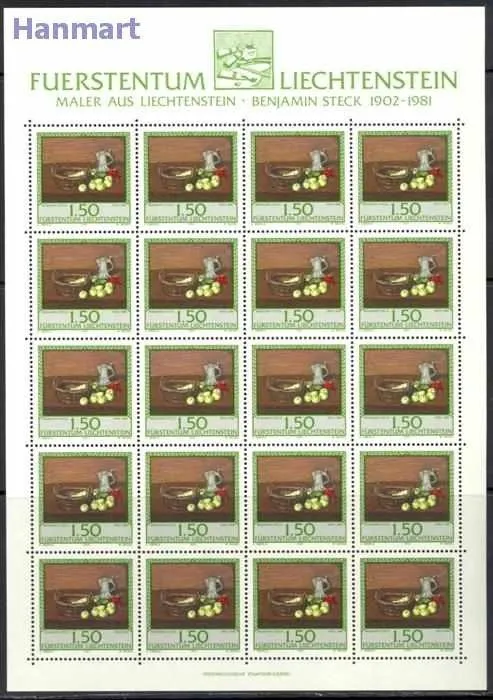 Znaczek Liechtenstein 1990 Mi ark 990-992 Czyste **