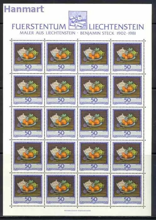 Znaczek Liechtenstein 1990 Mi ark 990-992 Czyste **