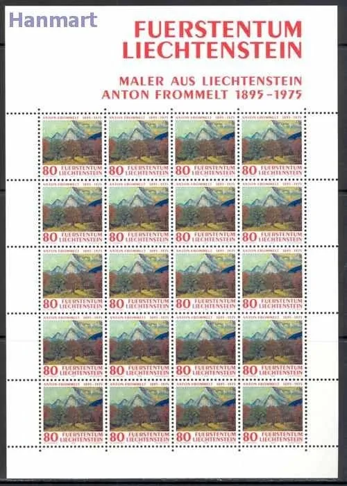 Znaczek Liechtenstein 1995 Mi ark 1108-1110 Czyste **