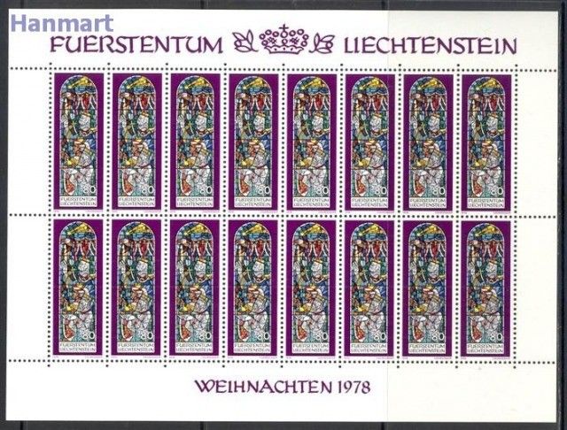 Znaczek Liechtenstein 1978 Mi ark 720-722 Czyste **