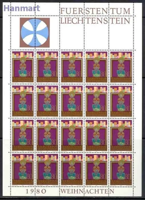 Znaczek Liechtenstein 1980 Mi ark 761-763 Czyste **