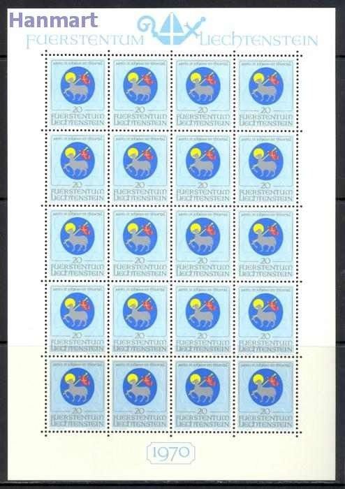 Znaczek Liechtenstein 1970 Mi ark 533-535 Czyste **