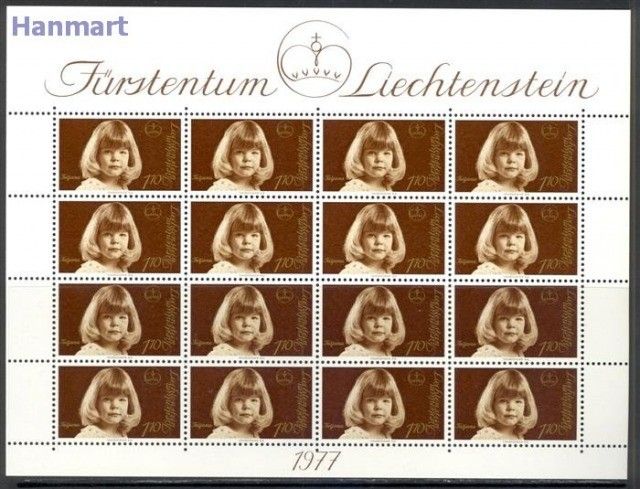 Znaczek Liechtenstein 1977 Mi ark 687 Czyste **