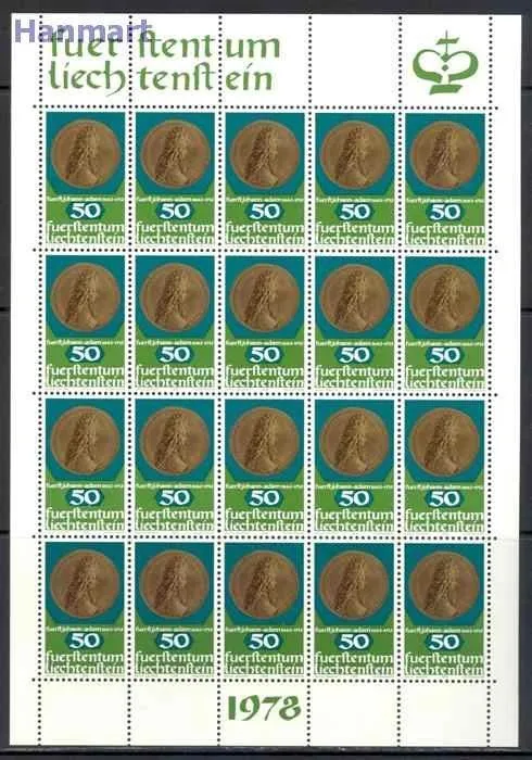 Znaczek Liechtenstein 1978 Mi ark 710-712 Czyste **