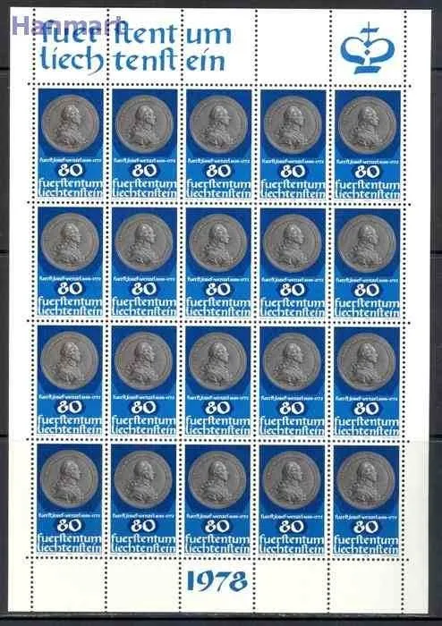 Znaczek Liechtenstein 1978 Mi ark 710-712 Czyste **