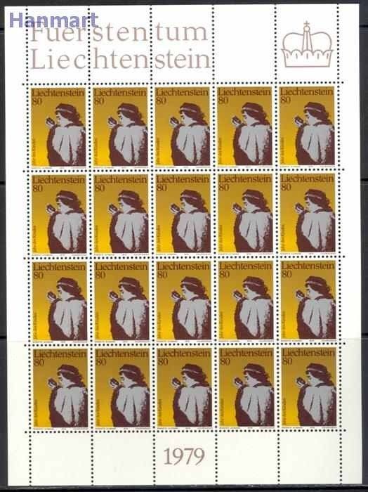 Znaczek Liechtenstein 1979 Mi ark 725-727 Czyste **
