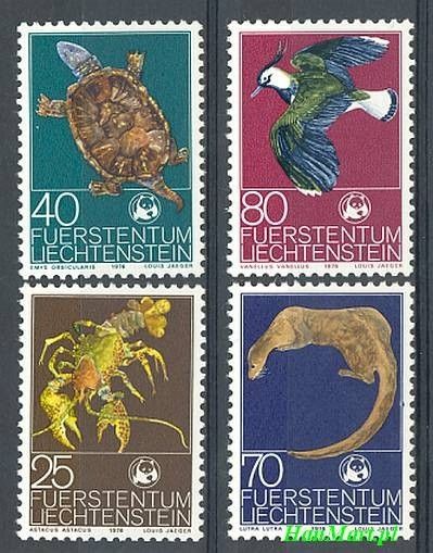 Znaczek Liechtenstein 1976 Mi 644-647 Czyste **