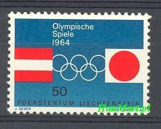 Znaczek Liechtenstein 1964 Mi 437 Czyste **