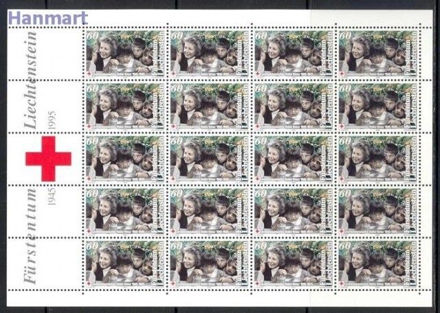 Znaczek Liechtenstein 1995 Mi ark 1105-1107 Czyste **