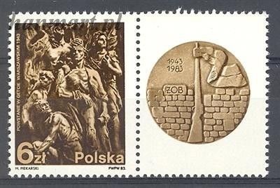 Znaczek Polska 1983 Mi zf 2866 Fi zf 2718 Czyste **