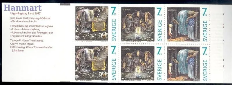 Znaczek Szwecja 1997 Mi mh 228 Czyste **