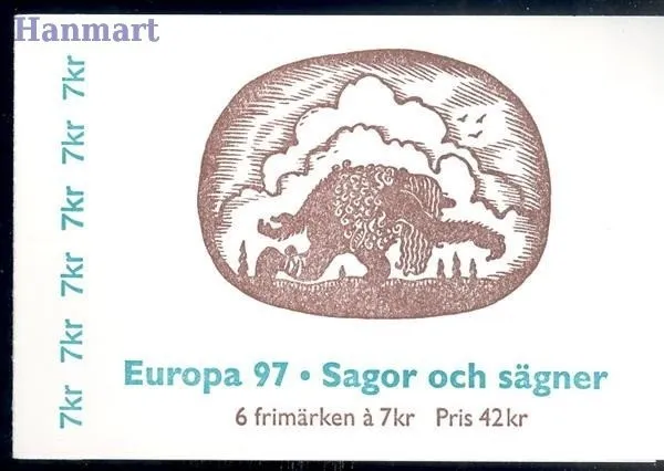 Znaczek Szwecja 1997 Mi mh 228 Czyste **