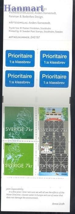 Znaczek Szwecja 2001 Mi mh 276 Czyste **