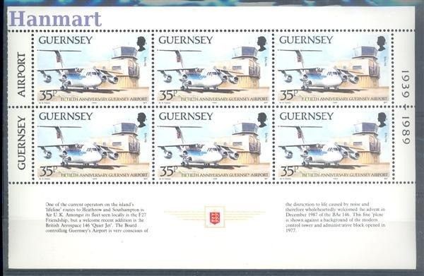 Znaczek Guernsey 1989 Mi h-blatt 457 Czyste **