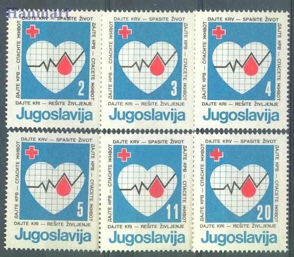 Znaczek Jugosławia 1985 Mi zwa 105-110 Czyste **