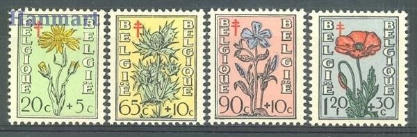 Znaczek Belgia 1949 Mi 854-857 Czyste **