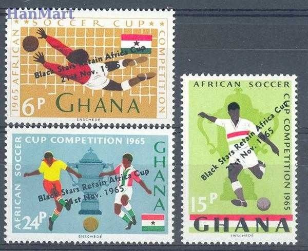 Znaczek Ghana 1965 Mi 250-252 Czyste **