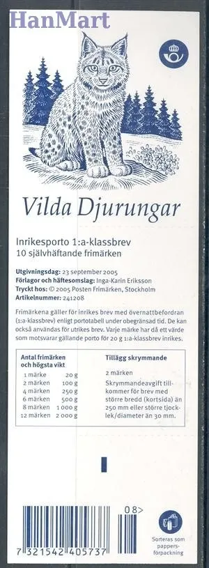 Znaczek Szwecja 2005 Mi mh 2487-2490 Czyste **