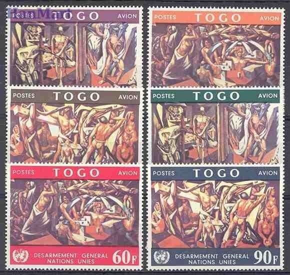 Znaczek Togo 1967 Mi 588-593 Czyste **