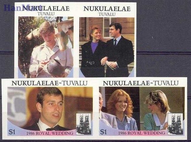 Znaczek Tuvalu 1986 Mi 377-380 Czyste **