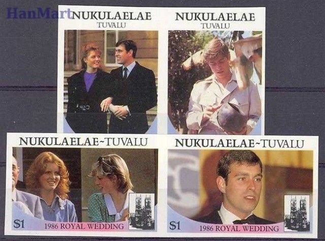 Znaczek Tuvalu 1986 Mi 377-380 Czyste **