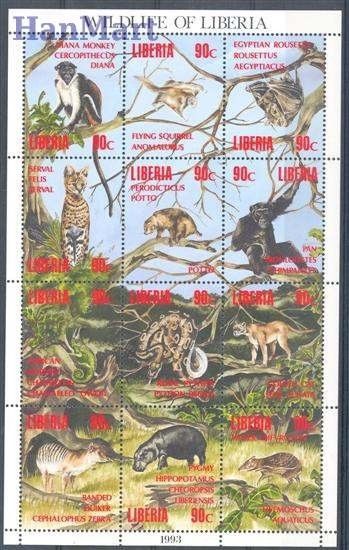Znaczek Liberia 1993 Mi 1564-1575 Czyste **