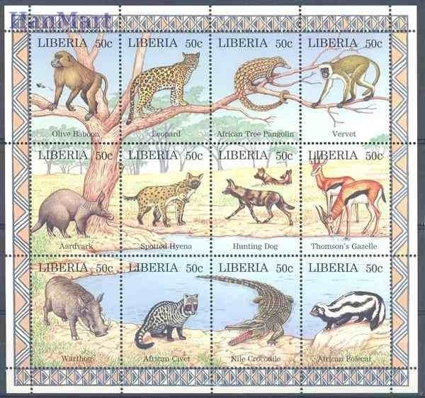 Znaczek Liberia 1997 Mi 1807-1818 Czyste **