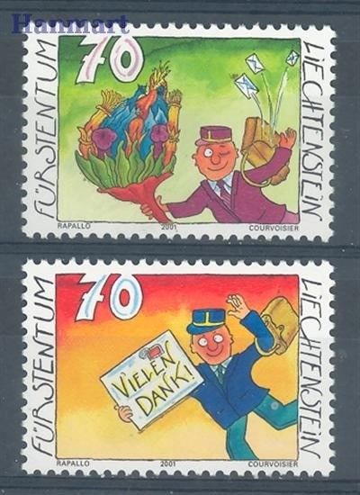 Znaczek Liechtenstein 2001 Mi 1257-1258 Czyste **