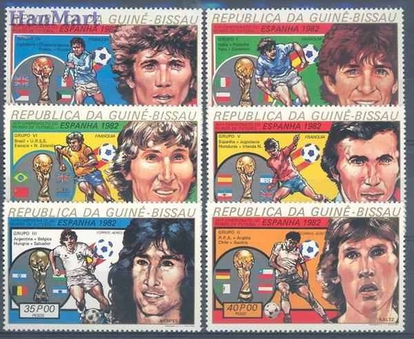 Znaczek Gwinea Bissau 1982 Mi 623-628 Czyste **