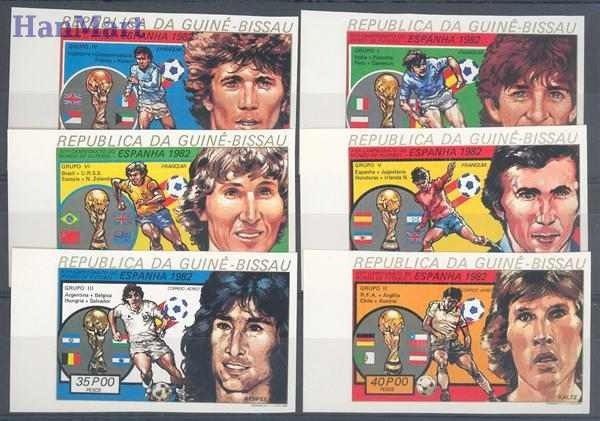 Znaczek Gwinea Bissau 1982 Mi 623-628B Czyste **