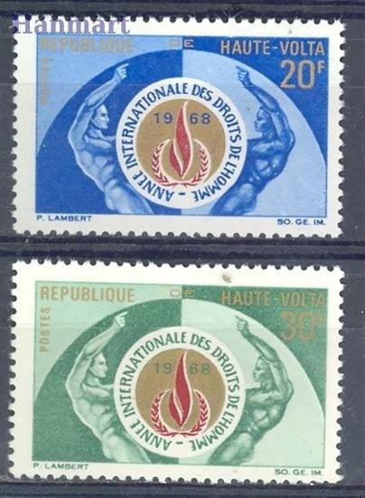 Znaczek Burkina Faso 1968 Mi 233-234 Czyste **