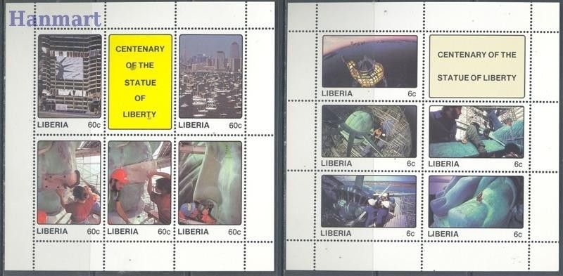 Znaczek Liberia 1987 Mi ark 1378-1397 Czyste **