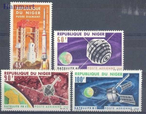 Znaczek Niger 1966 Mi 124-127 Czyste **