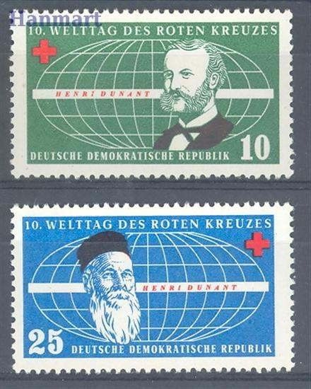 Znaczek NRD / DDR 1957 Mi 572-573 Czyste **