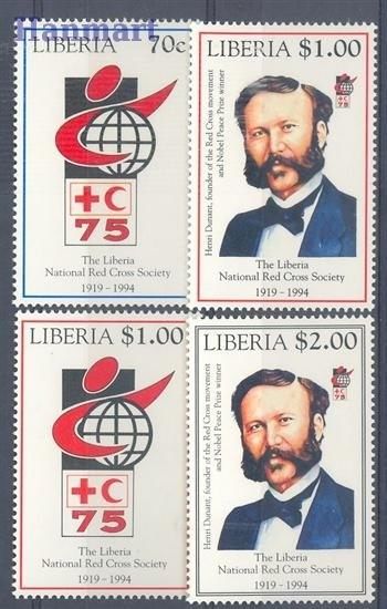 Znaczek Liberia 1994 Mi 1610-1613 Czyste **