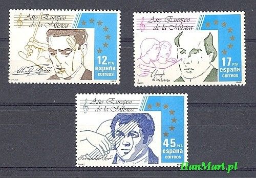 Znaczek Hiszpania 1985 Mi 2685-2687 Czyste **