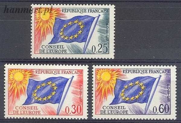 Znaczek Francja 1965 Mi die 10-12 Czyste **