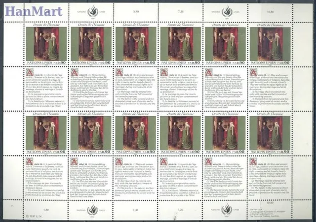 Znaczek Narody Zjednoczone Genewa 1991 Mi ark 208-209 Czyste **