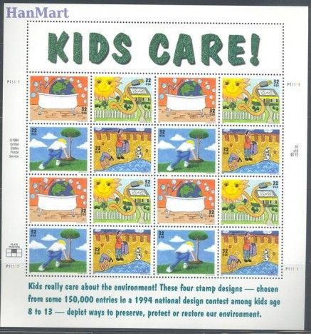 Znaczek USA 1995 Mi ark 2553-2556 Czyste **