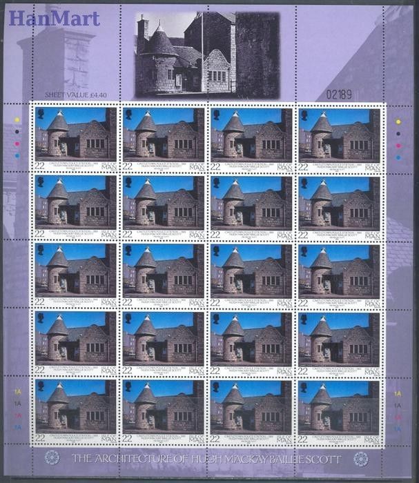 Znaczek Wyspa Man 2001 Mi ark 938-942 Czyste **